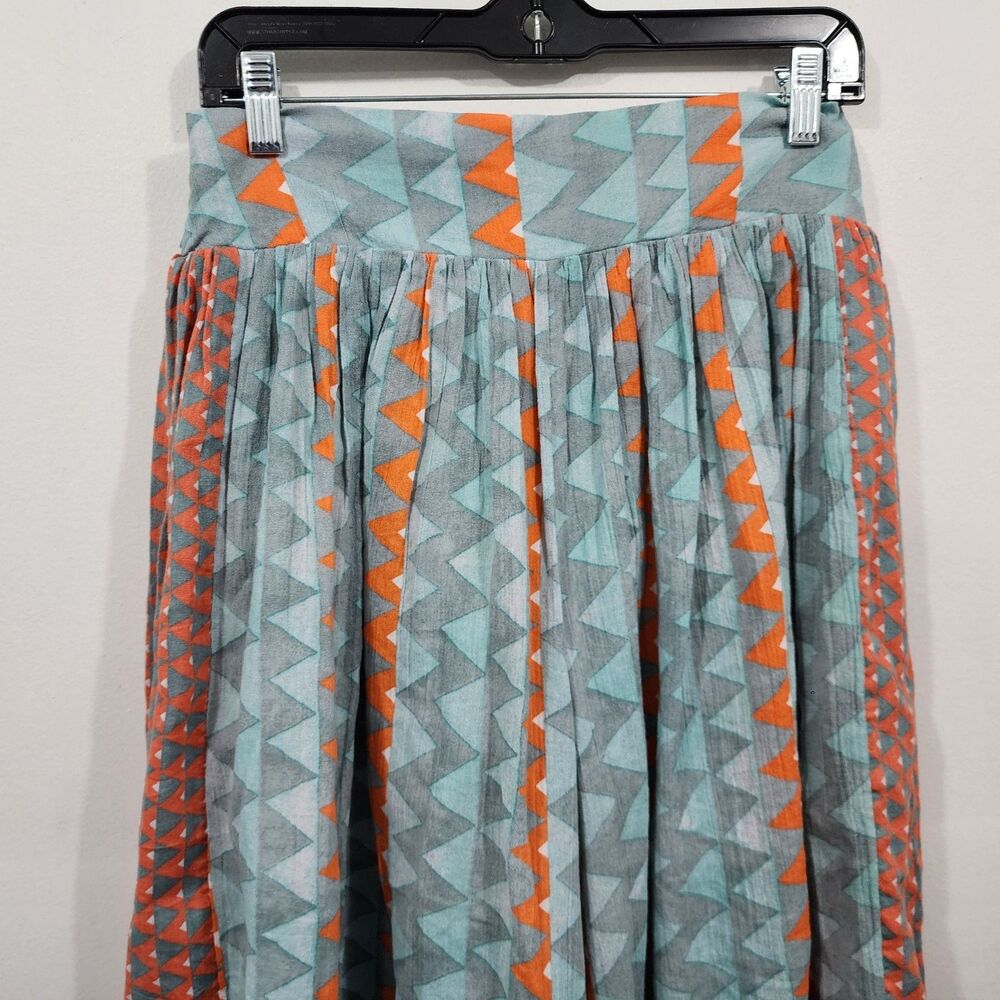 Anthropologie Feather Bone Demetria wide-leg palazzo pants Geo Print Womens S - Picture 2 of 14